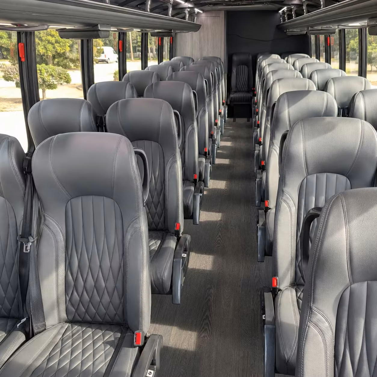 25 passenger minibus interior