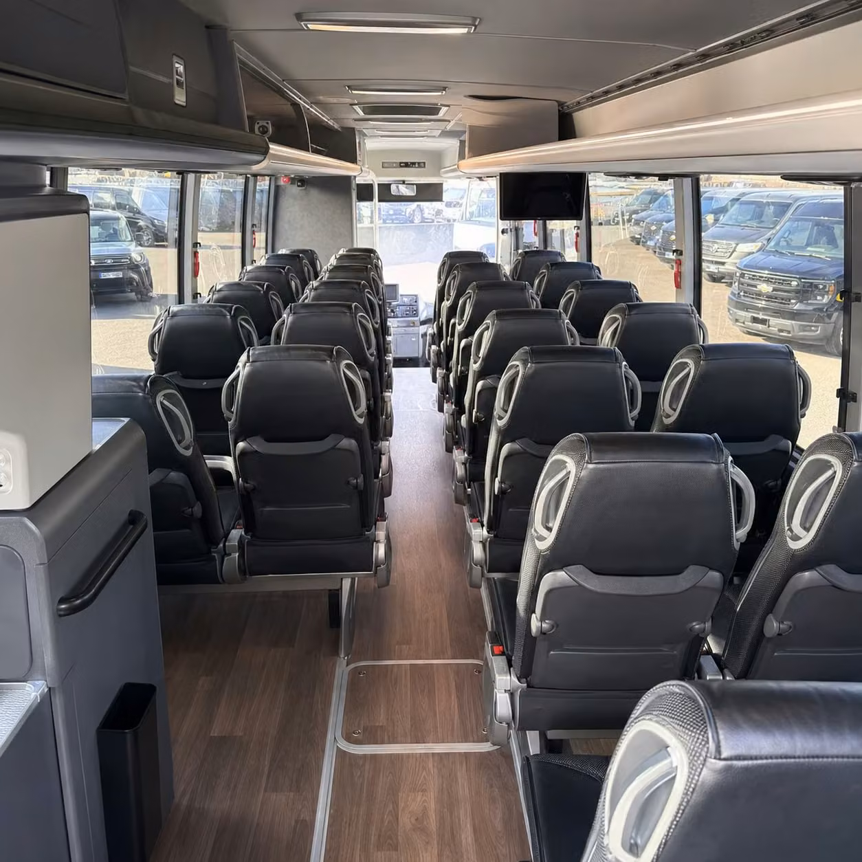 palm beach gardens charter bus interior