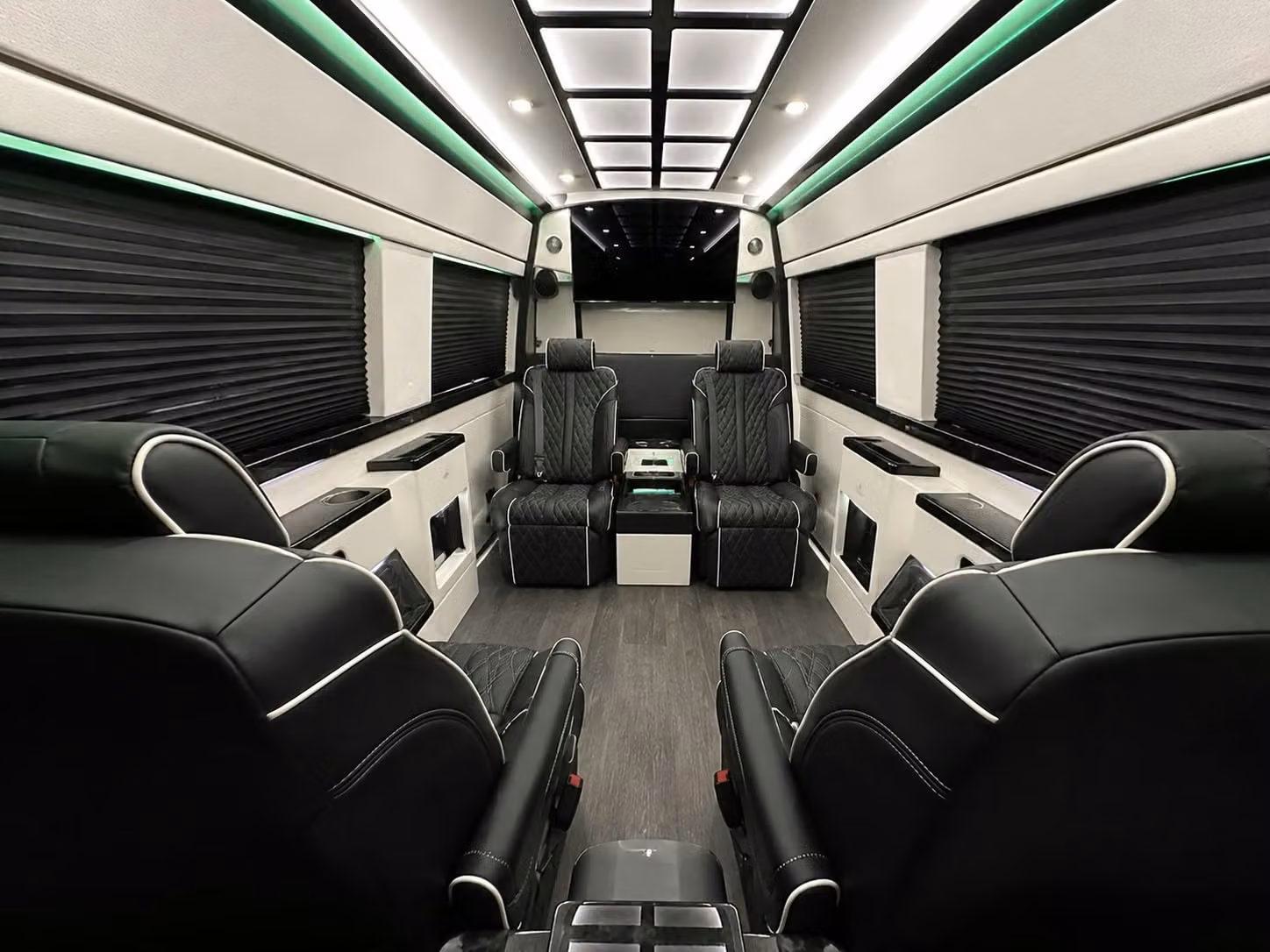 sprinter van with driver inside
